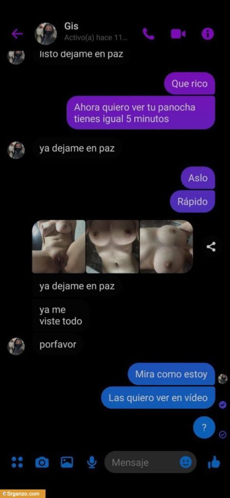 Le saca nudes y videos a la mora por chat. 1