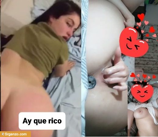 Rica morrita masturbándose y cogiendo 1