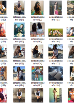 Colegialas mostradas en varios packs completitos 5