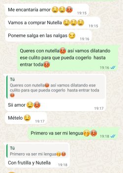 Chat filtrado con mi novia adolescente putita 2