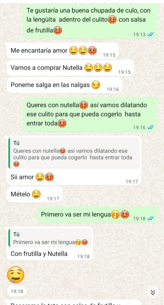 Chat filtrado con mi novia adolescente putita 1