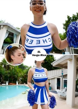 VECINA está feliz porque empezó las clases de porrista 13