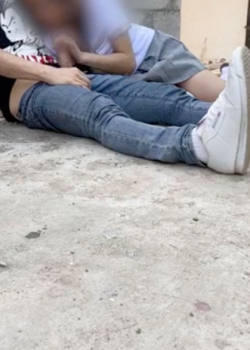 Morra calenturienta sexo Oral Publico 5