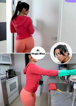 hermanastra me ayudó a hacerle aseo al departamento 18