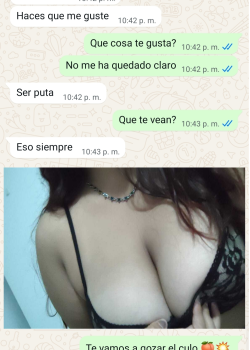 Pajero manda chat con su novia que le gusta ser una putita 23