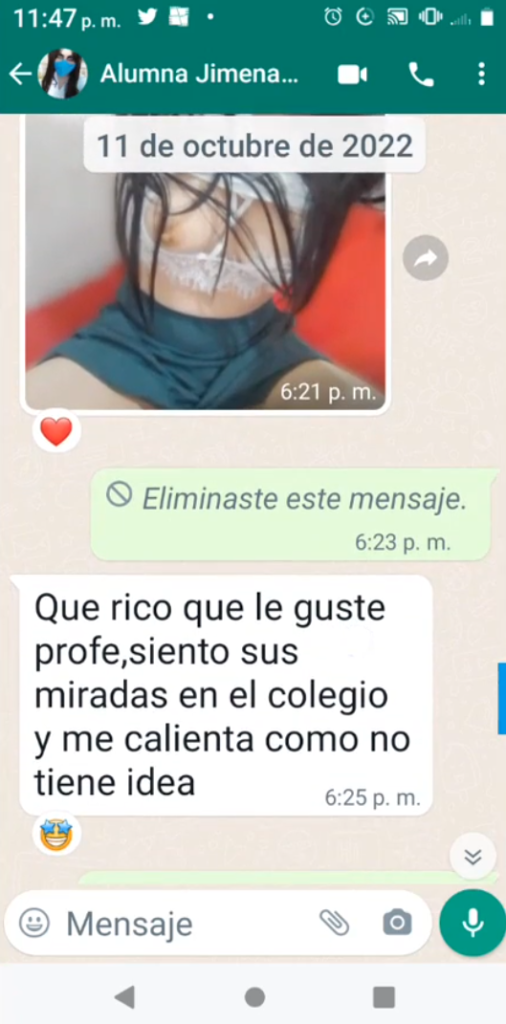 Alumna putita manda nudes a su profesor 1