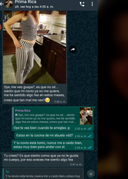 Chat De Whatsapp Con Mi Prima Se pone Caliente Por La Noche 4